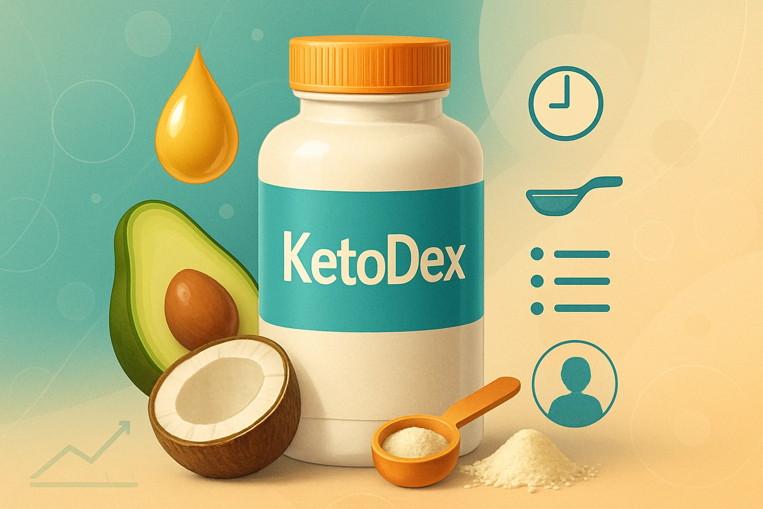 KetoDex: Minden, amit tudnod kell a hatásáról és helyes használatáról 18 KetoDex táplálékkiegészítő, avokádó, kókuszdió és por formájú összetevők mellett.