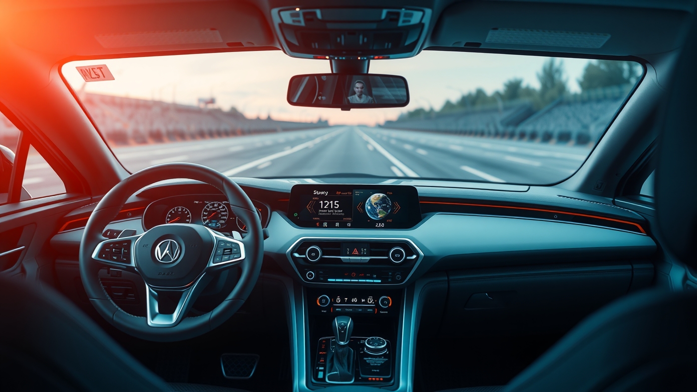 Modern autó belső tere EroSensor technológiával