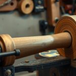 Fasztergálás eszköz és faanyag a kézműves műhelyben