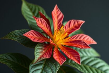 A damiana növény virága és levelei, gyógynövény a szexuális egészségért.