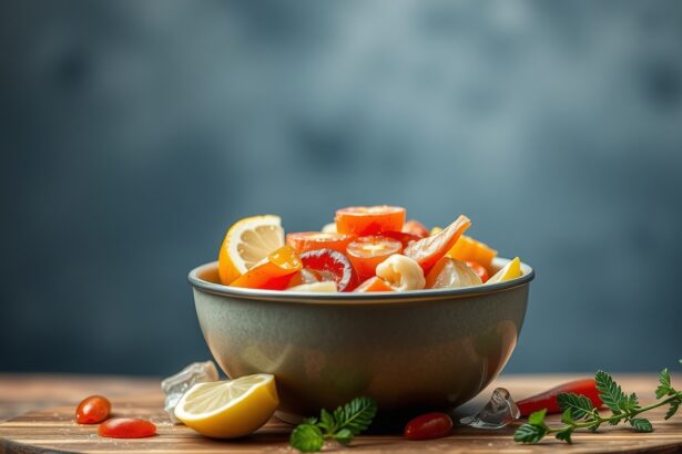 Tengeri táplálék gazdag vitaminokban és friss zöldségekben.