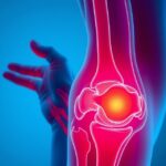 Ízületi gyulladás hőterápiás kezelésének illusztrációja.