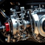 Kétütemű motor felépítése és működése részletes fotón.