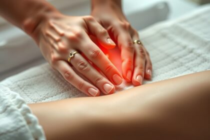 Kézmasszázs a stressz csökkentésére és az energia növelésére.