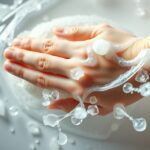 Tiszta kéz hidratáló habban, bőrápolás