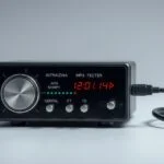 MP3 transmitter FM adó, mely Bluetooth és AUX csatlakozással működik.