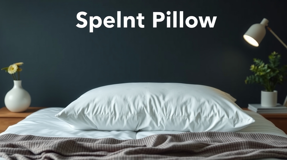 Tönkölybúza párna egy friss hálószobai környezetben.