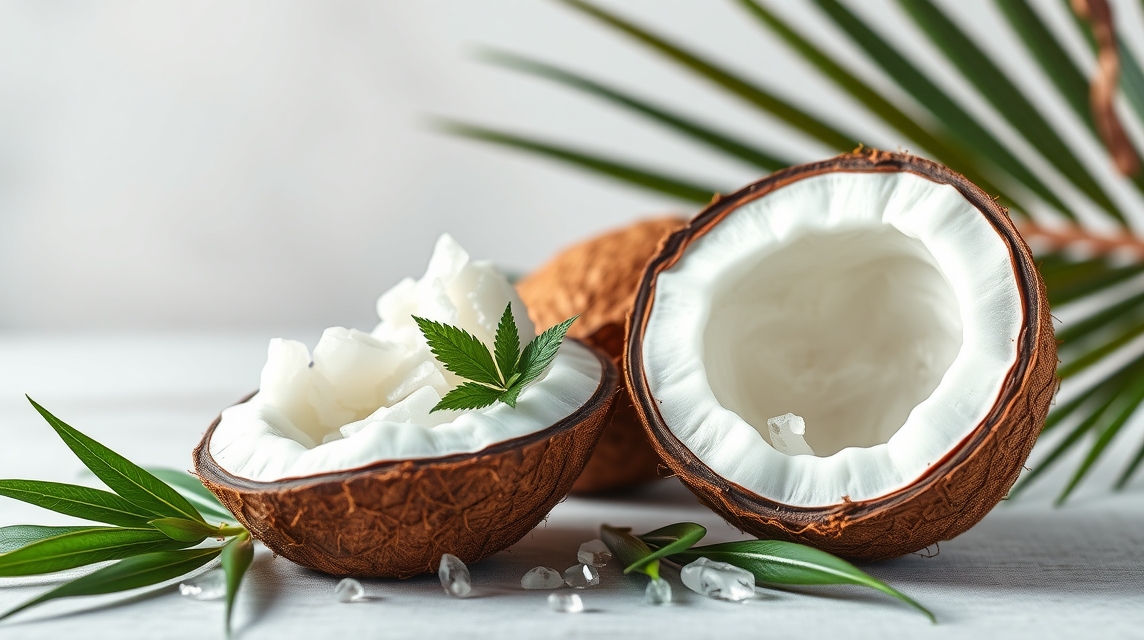 Kókusz, friss kókuszdió és kókuszolaj, természetes szépségápolás