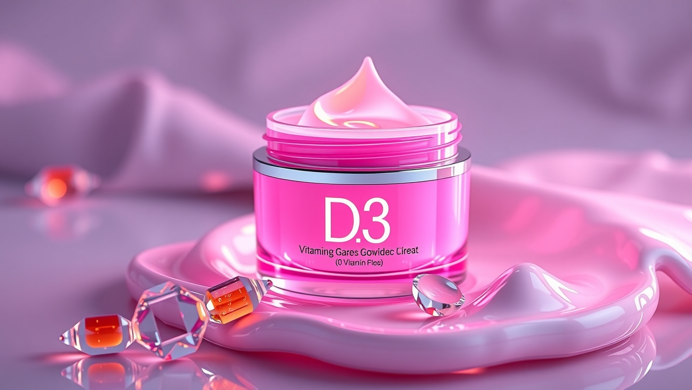 D3-vitaminos krém ragyogó bőrért, hidratáló hatással.