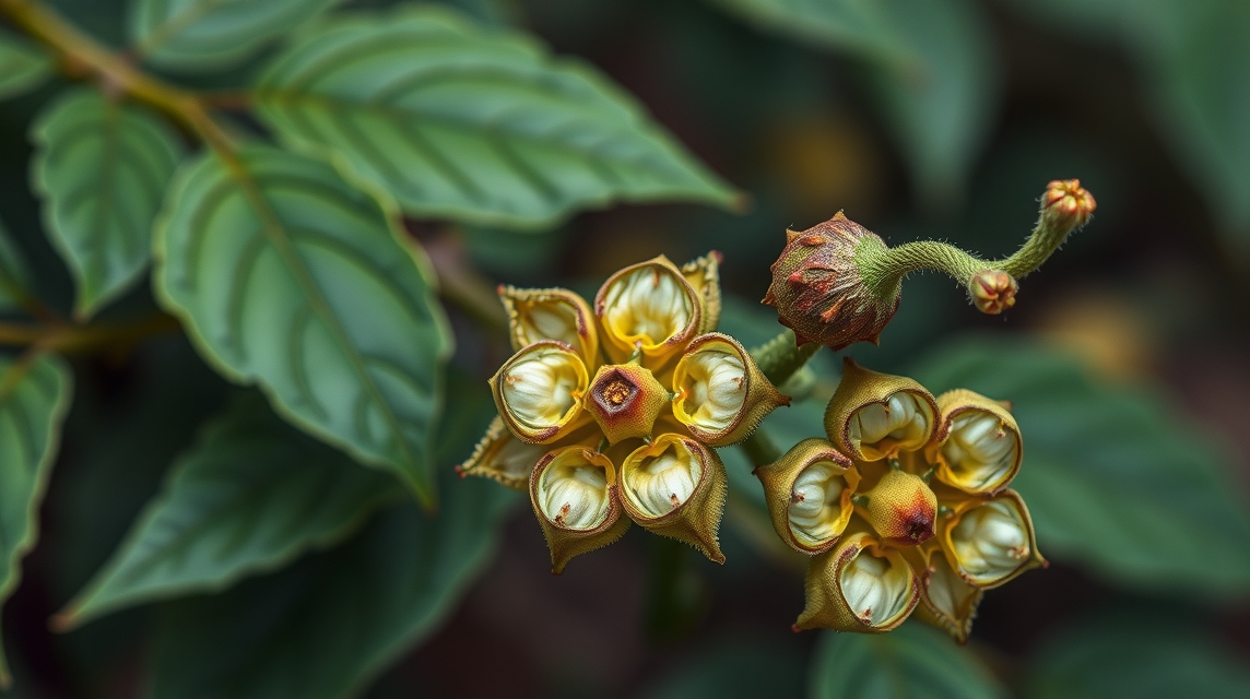 Kubeba bors virágai és levelei, a természet egyik legrégebbi gyógyító fűszere.