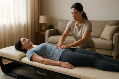 Ceragem masszázságy használata otthoni stresszoldás során