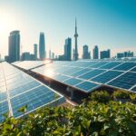 Napenergia rendszer városi környezetben, fenntarthatóság mindenki számára.