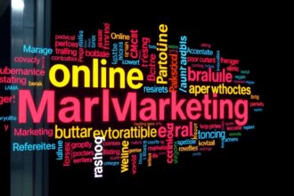 Digitális marketing kulcsszófelhő online stratégiákhoz