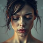 Fáradt nő, aki a pajzsmirigy hatásait tapasztalja