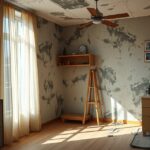 Penészes fal egy lakásban, ami egészségügyi kockázatokat jelent.