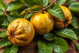 Naspolya gyümölcs és levelek a fán, egészséges táplálkozás