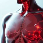 Az emberi test sziluettje, felhívva a figyelmet a réz fontosságára az egészség szempontjából.