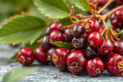 Friss szibériai mézbogyó, gazdag tápanyagokban és vitaminokban.