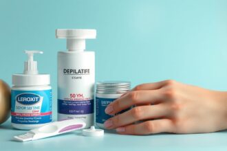 Szőrtelenítő krémek és bőrápolási termékek egy kézen