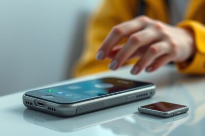 Okostelefon használata okostokkal és vezeték nélküli töltéssel.