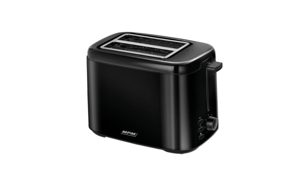 Fekete kenyérpirító modern dizájnnal