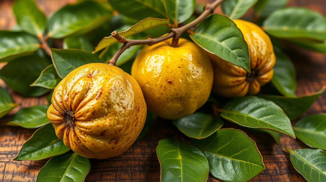 Naspolya gyümölcs és levelek a fán, egészséges táplálkozás