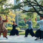 Tai chi gyakorlás a természetben, harmónia test és lélek között