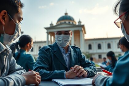 Alapítványi iskola diákjai egy oktatási beszélgetés során