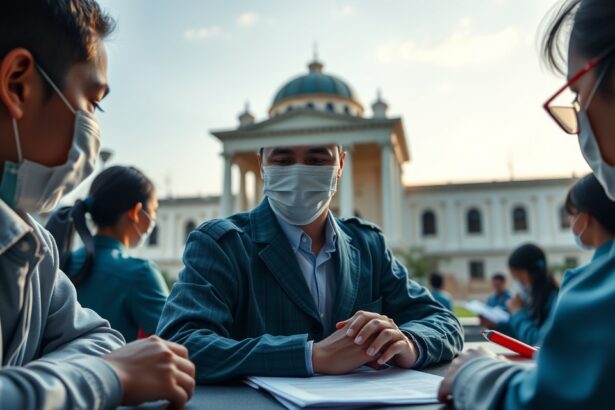 Alapítványi iskola diákjai egy oktatási beszélgetés során