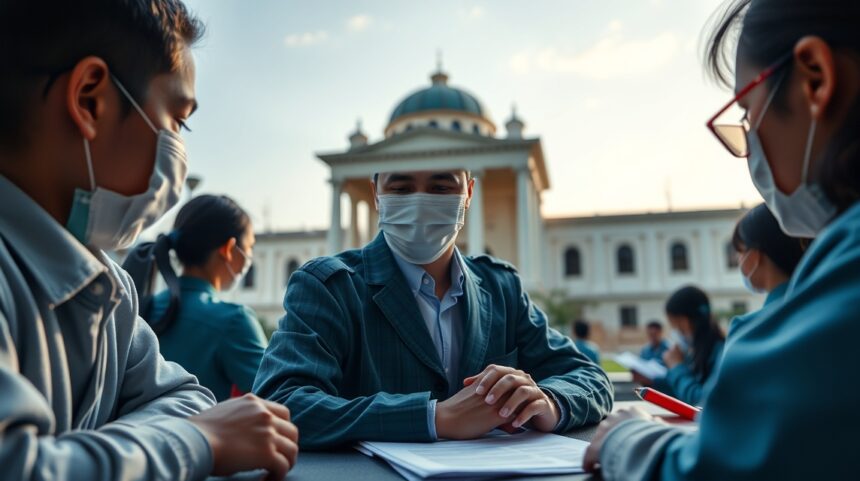 Alapítványi iskola diákjai egy oktatási beszélgetés során