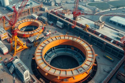 Tehermentesítő gyűrűk az építőiparban, munkálatok során.