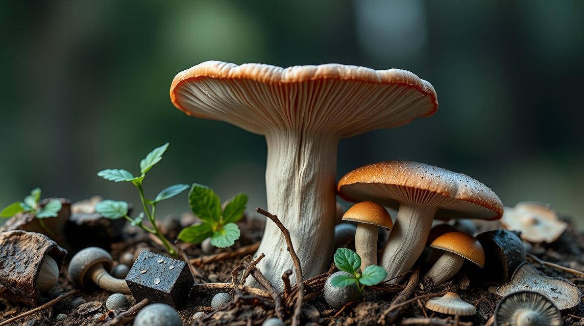 Különféle gyógygombák a természetben, természetes immunerősítéshez