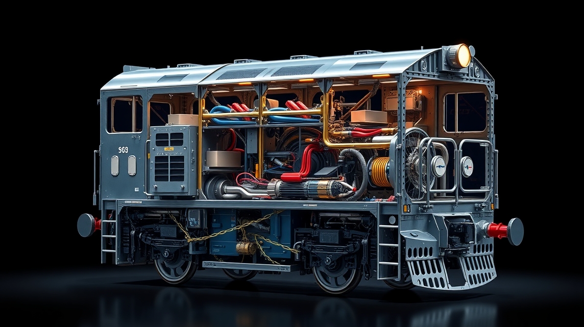 Villanymozdony részletes működési elemekkel