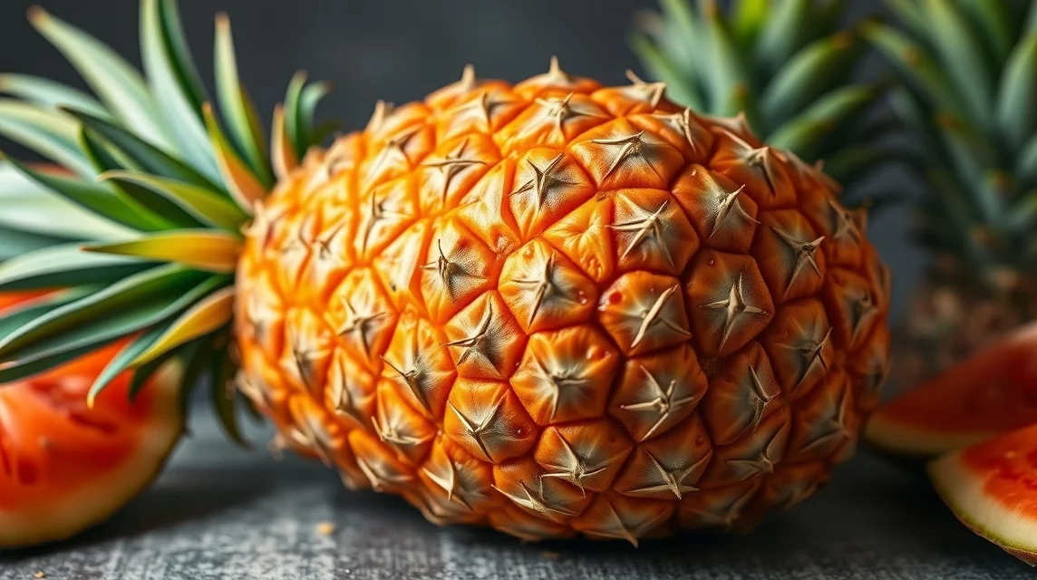 Érett ananász, a bromelain természetes forrása.