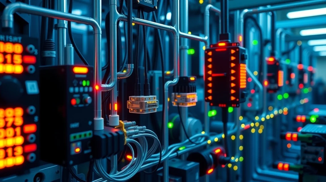 Ipari automatizálás technológia a CAN busz interfész használatával.