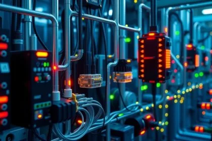 Ipari automatizálás technológia a CAN busz interfész használatával.
