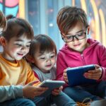 Gyerekek a digitális világban, okostelefonokkal és táblagépekkel
