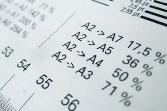Papírméretek és A4-es szabvány méretek összehasonlítása.