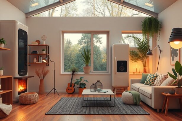 Modern energiatakarékos kazán és fűtési megoldások otthonban.