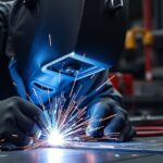 Hegesztő-inverter használata ipari környezetben, energiatakarékos hegesztés.