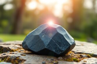 Hematit földelő kő a természeti környezetben