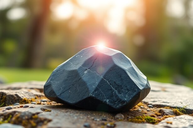 Hematit földelő kő a természeti környezetben