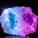 Színes fluorit kristály, mentális tisztaság támogatója