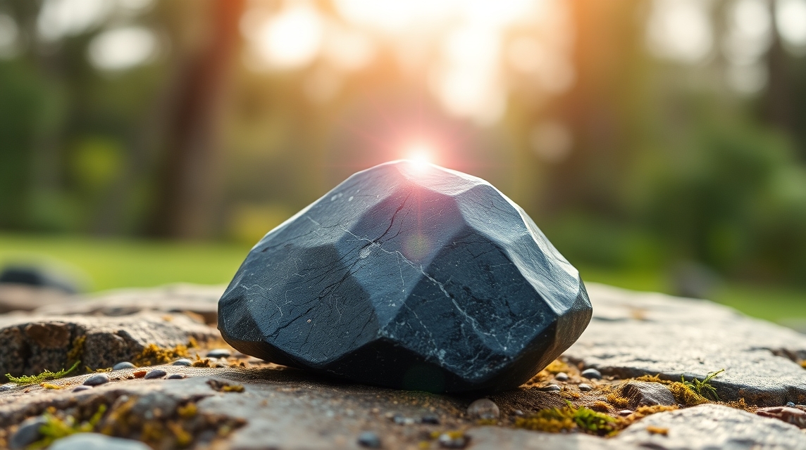 Hematit földelő kő a természeti környezetben