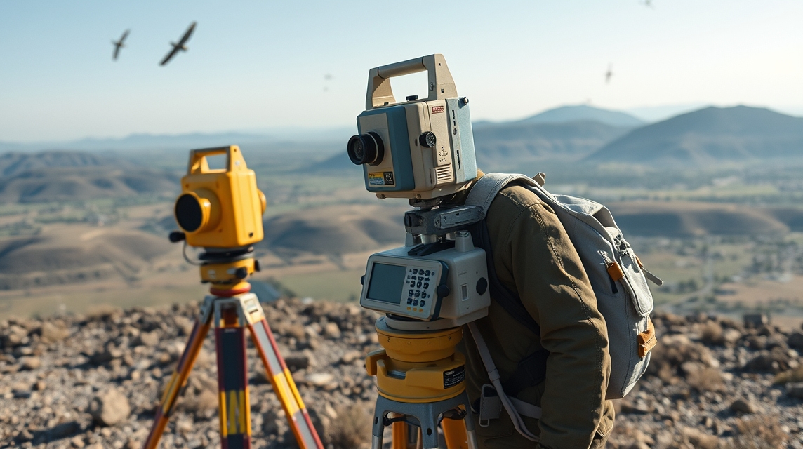 RTK és GPS helymeghatározás eszközök a hegytetőn