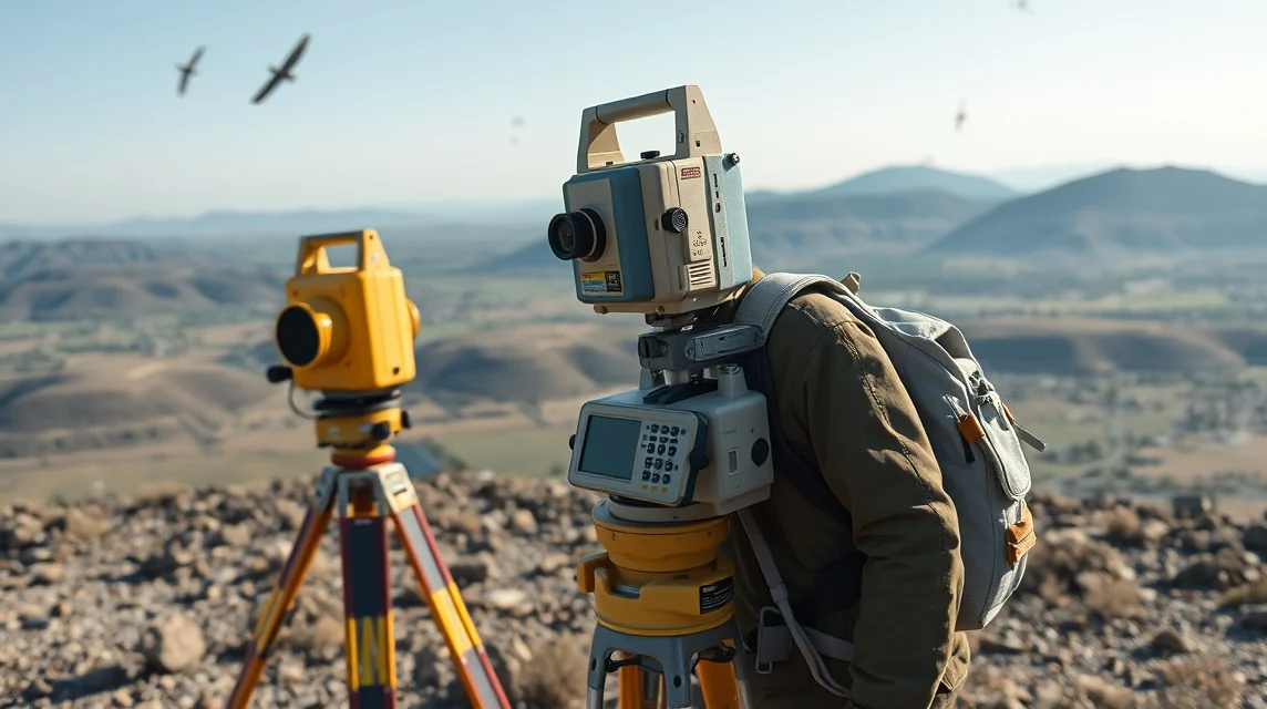 RTK és GPS helymeghatározás eszközök a hegytetőn