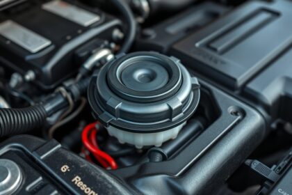 Kiegyenlítő tartály sapka az autó motorján