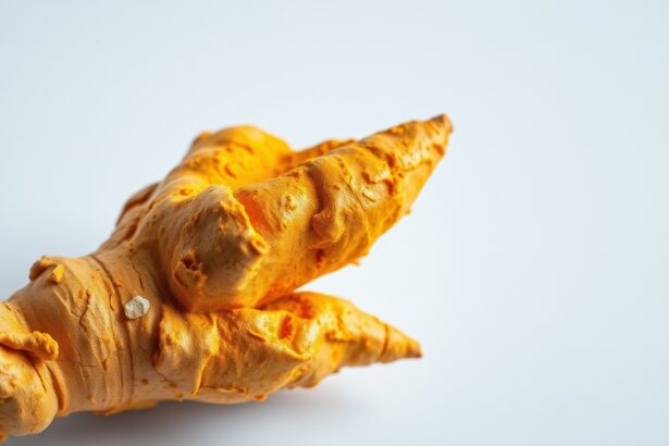 Friss kurkuma gyökér, erős gyulladáscsökkentő és antioxidáns hatással.