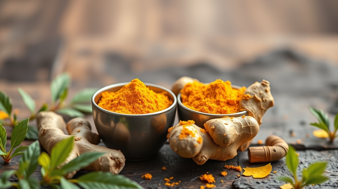 Kurkuma és gyömbér, a gyógyító fűszerek párosa.