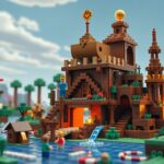 Minecraft blokképítmény, kreativitást ösztönző játék